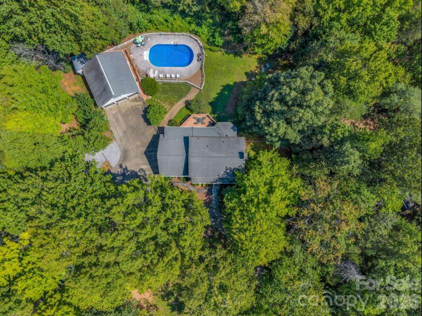 215 Hillcrest Drive, Columbus, NC 28722.  MLS# CAR4424908, YatesRealty ID 52075. Aerial view