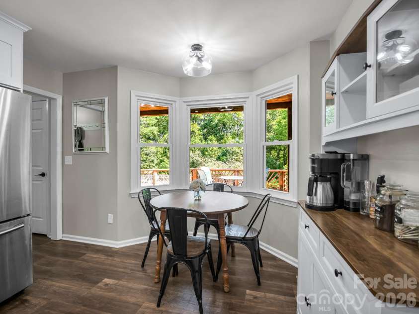 215 Hillcrest Drive, Columbus, NC 28722.  MLS# CAR4424908, YatesRealty ID 52075. Breakfast nook