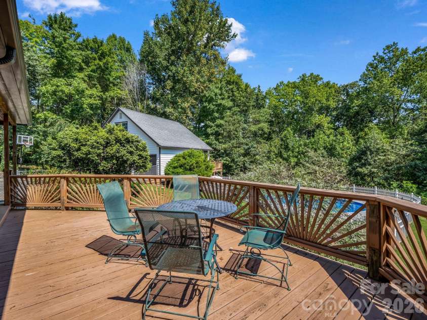 215 Hillcrest Drive, Columbus, NC 28722.  MLS# CAR4424908, YatesRealty ID 52075. Deck
