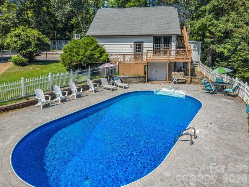 215 Hillcrest Drive, Columbus, NC 28722.  MLS# CAR4424908, YatesRealty ID 52075. In ground pool