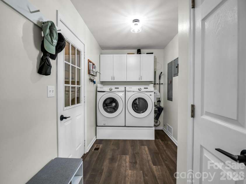 215 Hillcrest Drive, Columbus, NC 28722.  MLS# CAR4424908, YatesRealty ID 52075. Laundry room on main