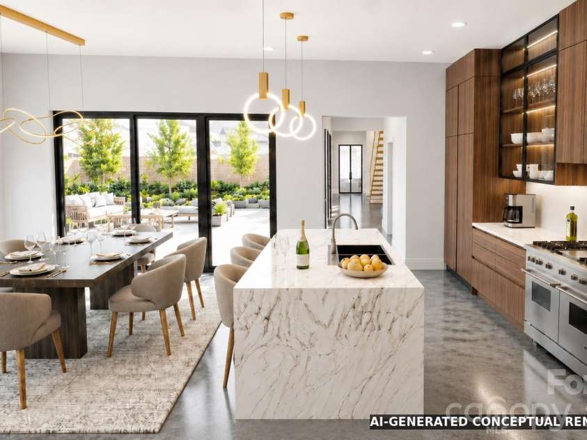 3100 Commonwealth Avenue, Charlotte, NC 28205.  MLS# CAR4410708, YatesRealty ID 52114. Dinning and Kitchen