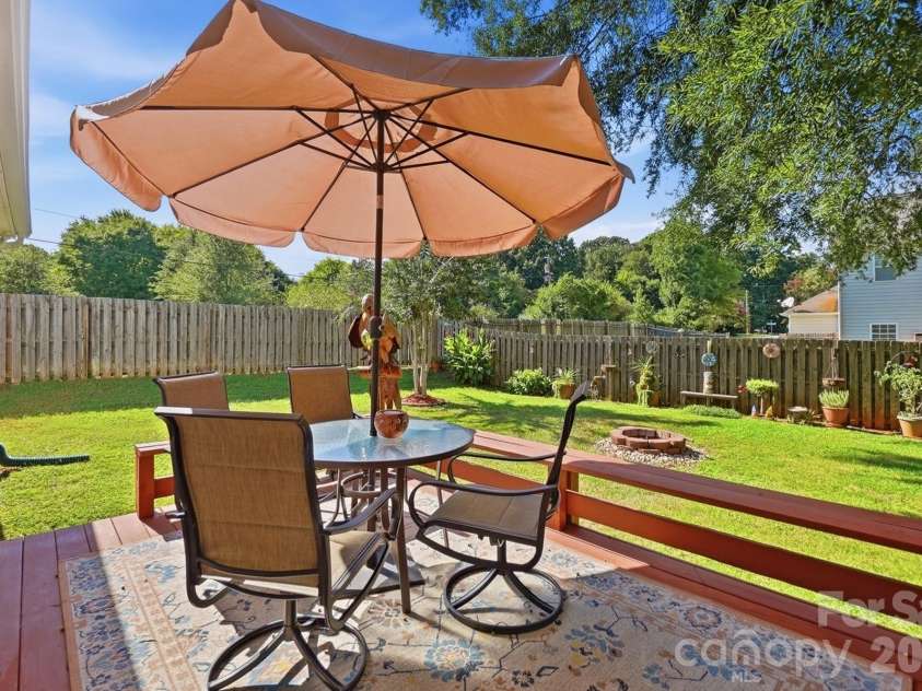 7601 Gillman Court, Charlotte, NC 28269.  MLS# CAR4423349, YatesRealty ID 52120. Great deck and fenced backyard.