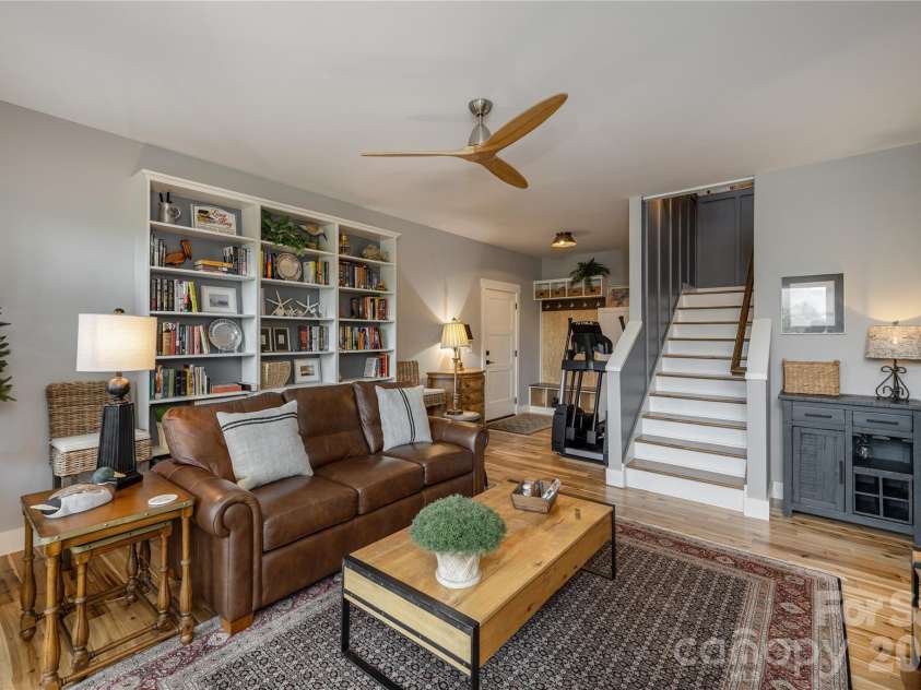 110 Quail Mountain Lane, Waynesville, NC 28786.  MLS# CAR4424241, YatesRealty ID 52123. Lower level den