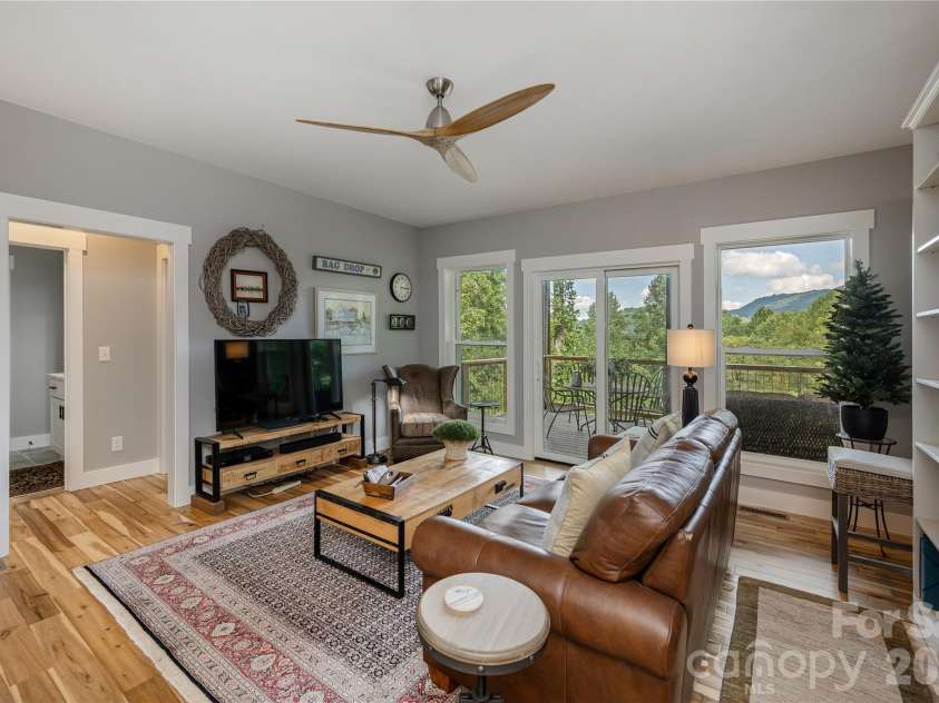 110 Quail Mountain Lane, Waynesville, NC 28786.  MLS# CAR4424241, YatesRealty ID 52123. Lower level den