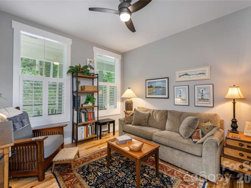 110 Quail Mountain Lane, Waynesville, NC 28786.  MLS# CAR4424241, YatesRealty ID 52123. Main level den or office