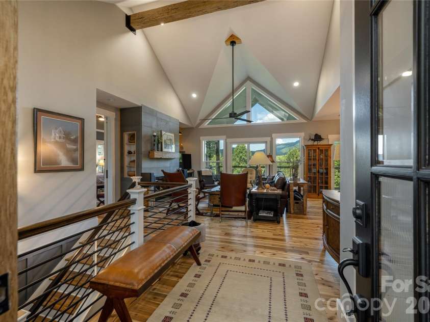 110 Quail Mountain Lane, Waynesville, NC 28786.  MLS# CAR4424241, YatesRealty ID 52123. View from front door