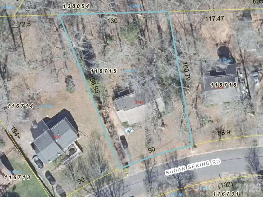 3740 Sugar Spring Road, Gastonia, NC 28054.  MLS# CAR4426719, YatesRealty ID 52125. 