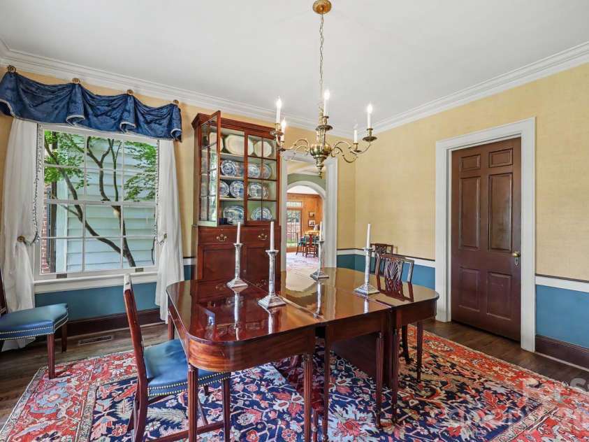 1401 Queens Road, Charlotte, NC 28207.  MLS# CAR4417618, YatesRealty ID 52181. Dining Room