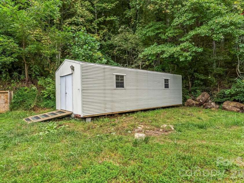 245 Merry Way, Clyde, NC 28721.  MLS# CAR4419042, YatesRealty ID 52197. Workshop with electricity