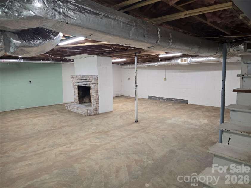 506 Pine Street, Landis, NC 28088.  MLS# CAR4426832, YatesRealty ID 52228. Basement