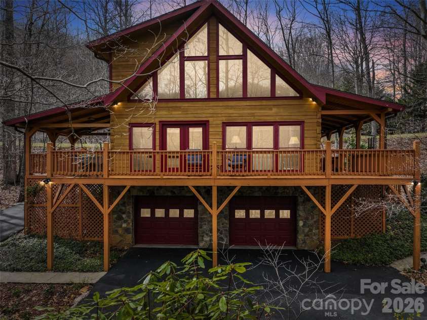 133 Smokemont Drive, Arden, NC 28704.  MLS# CAR4426881, YatesRealty ID 52266. Twilight beauty