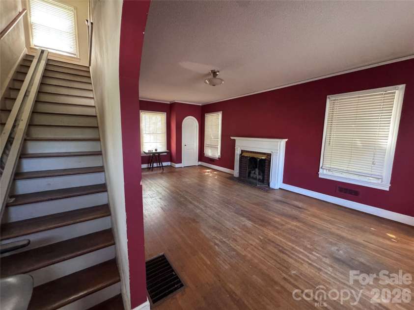 614 Neil Street, Gastonia, NC 28052.  MLS# CAR4424636, YatesRealty ID 52279. Stairs