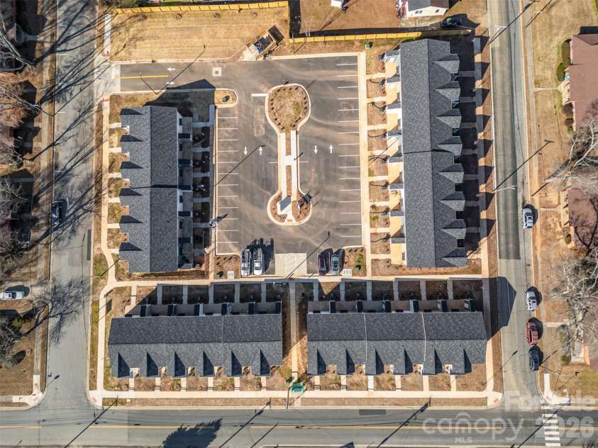 336 Lincoln Street, Concord, NC 28025.  MLS# CAR4237352, YatesRealty ID 5228. Aerial View