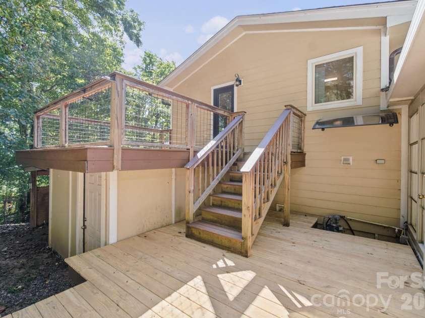 35 Clement Drive, Asheville, NC 28805.  MLS# CAR4422265, YatesRealty ID 52299. Brand-new back deck