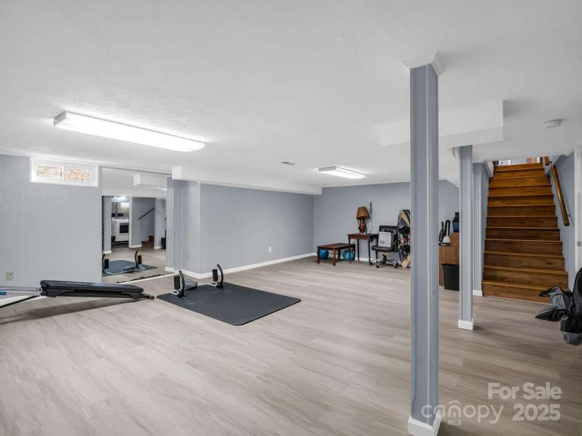 290 Stepp Mill Road, Hendersonville, NC 28792.  MLS# CAR4317367, YatesRealty ID 523. Basement