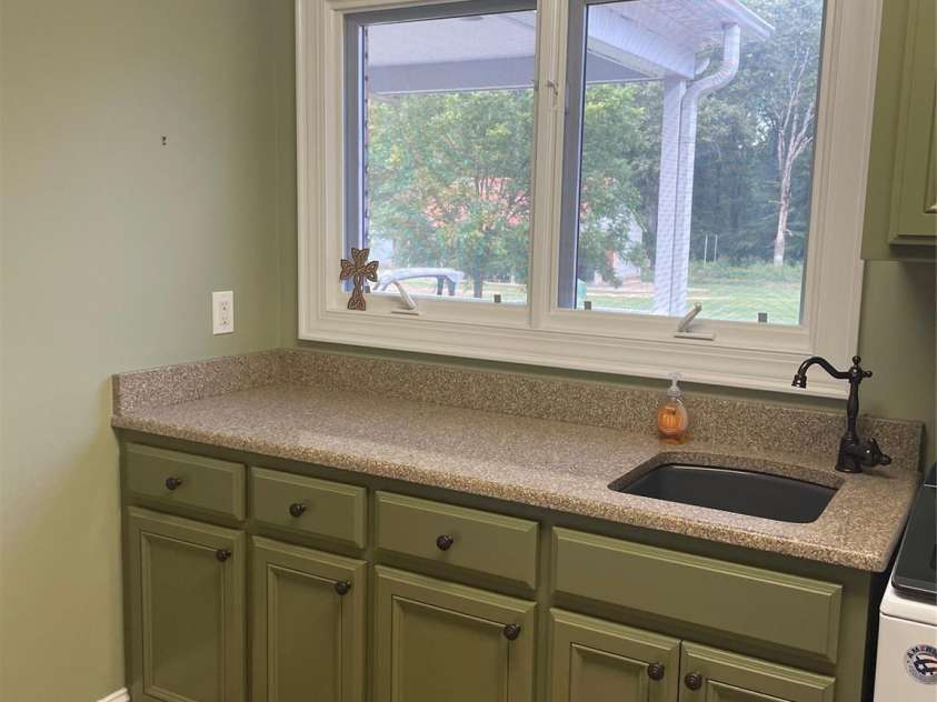3842 Sherrills Ford Road, Salisbury, NC 28147.  MLS# CAR4419789, YatesRealty ID 52300. Fantastic laundry room with custom cabinets