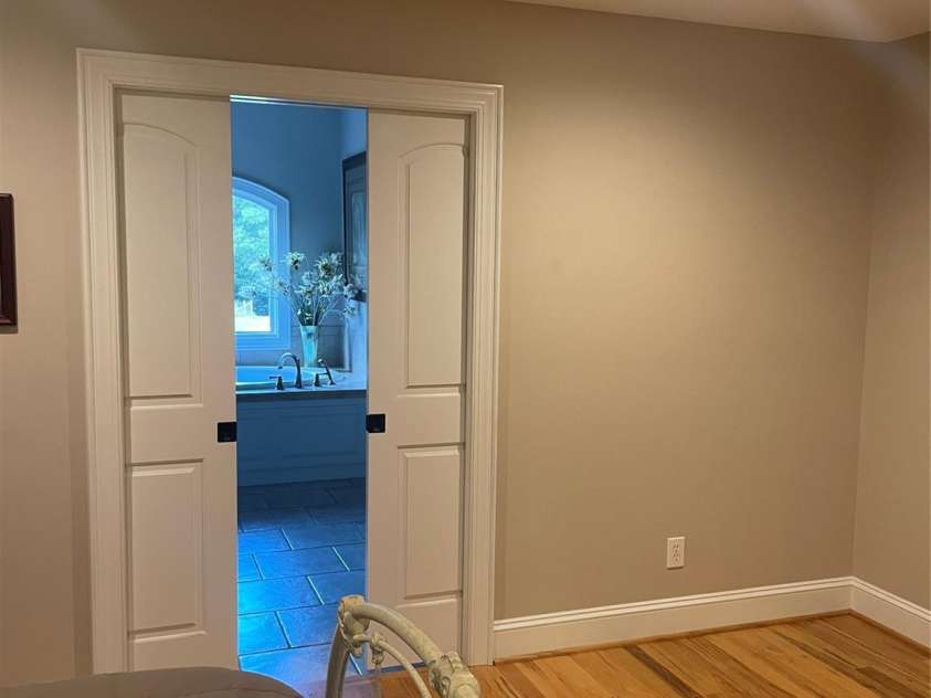 3842 Sherrills Ford Road, Salisbury, NC 28147.  MLS# CAR4419789, YatesRealty ID 52300. Pocket doors to primary bathroom