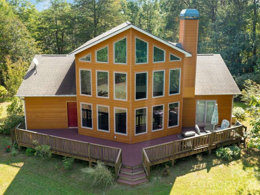 296 Acorn Lane, Rutherfordton, NC 28139.  MLS# CAR4427187, YatesRealty ID 52307. Back, stunning widows