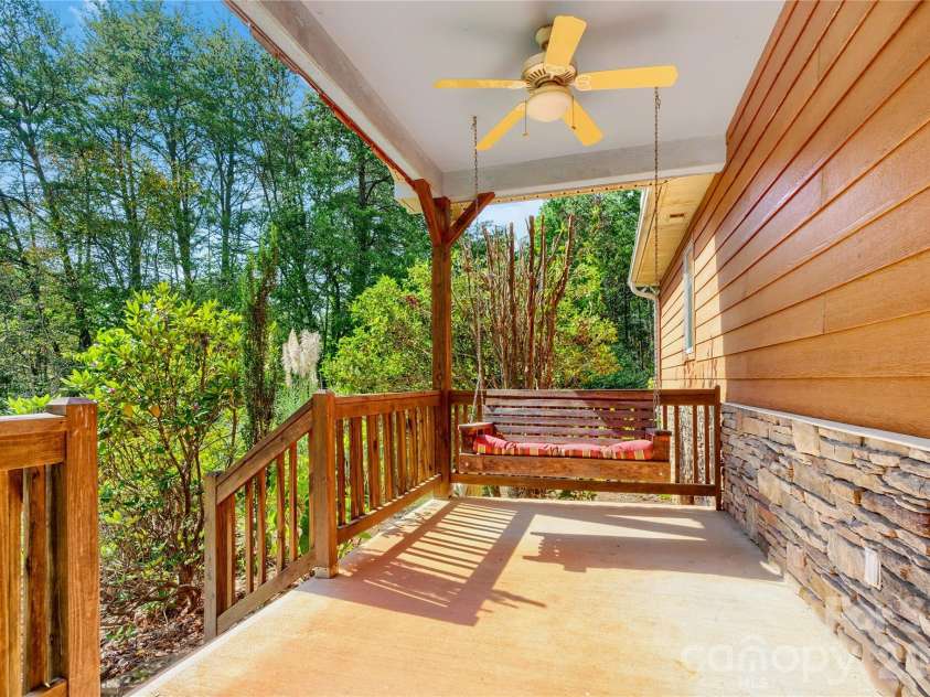 296 Acorn Lane, Rutherfordton, NC 28139.  MLS# CAR4427187, YatesRealty ID 52307. Covered front porch