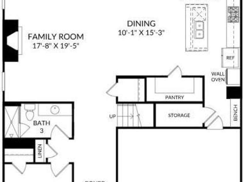 1414 Mossy Glade Road, Indian Trail, NC 28079.  MLS# CAR4427396, YatesRealty ID 52368. Main Level