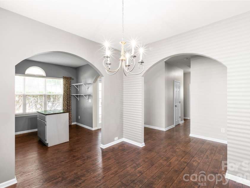 4260 Wiregrass Road, Indian Land, SC 29707.  MLS# CAR4426799, YatesRealty ID 52377. View from dining room to front door