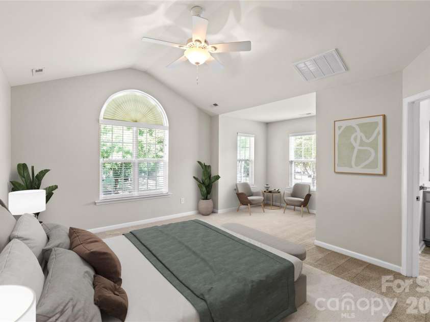 4260 Wiregrass Road, Indian Land, SC 29707.  MLS# CAR4426799, YatesRealty ID 52377. Virtually staged primary bedroom