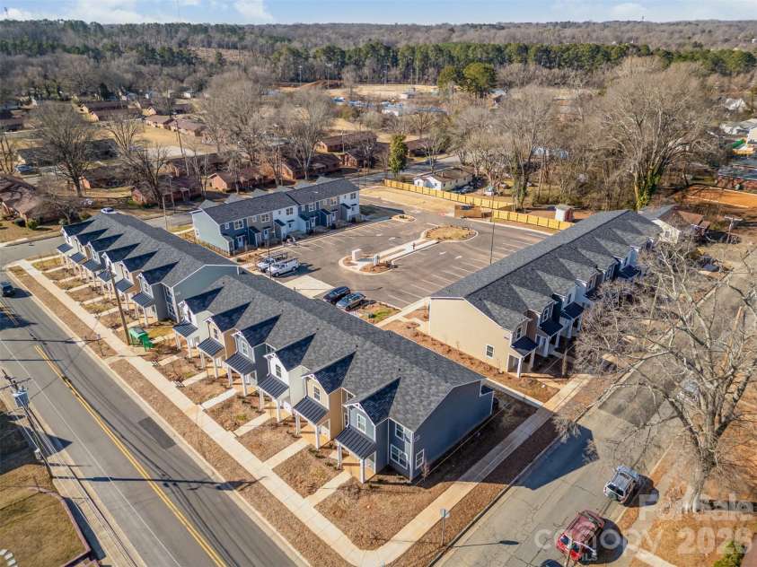 344D Lincoln Street, Concord, NC 28025.  MLS# CAR4355432, YatesRealty ID 5238. Aerial View