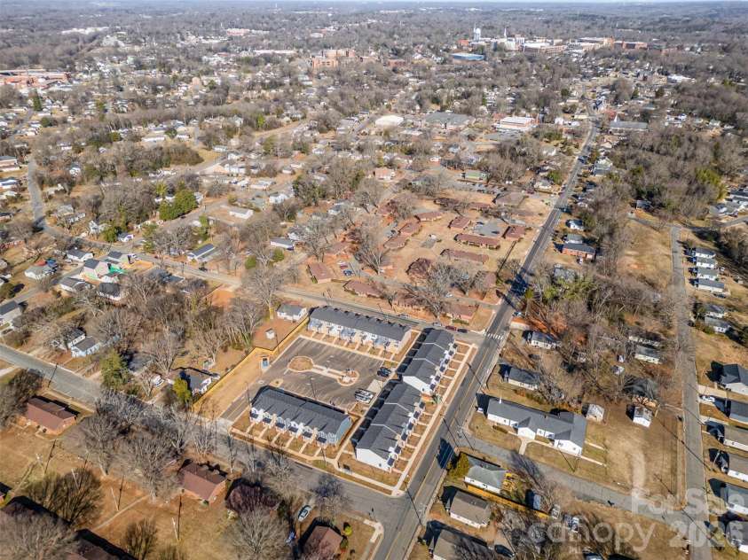 344D Lincoln Street, Concord, NC 28025.  MLS# CAR4355432, YatesRealty ID 5238. Aerial View