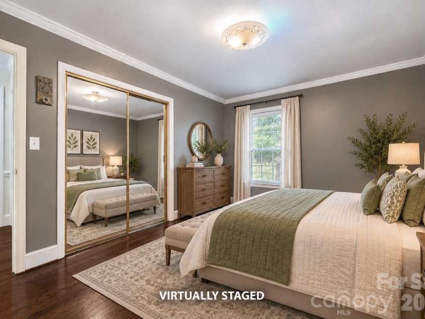 4514 Wilgrove Mint Hill Road, Mint Hill, NC 28227.  MLS# CAR4423298, YatesRealty ID 52389. Virtually Staged Primary Bedroom