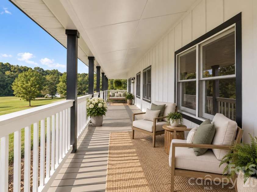 170 Countrytyme Lane, Iron Station, NC 28080.  MLS# CAR4426755, YatesRealty ID 52390. VS Front Porch