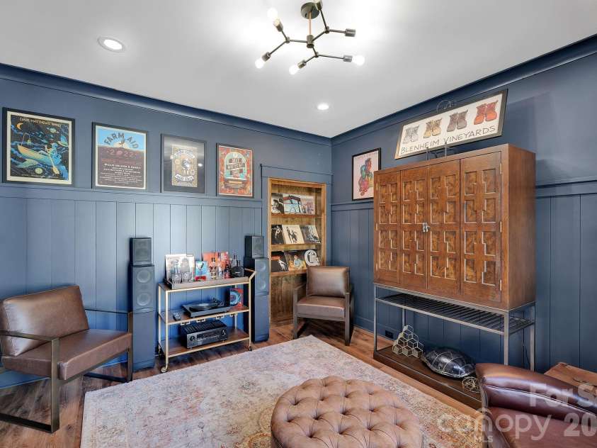 4111 Ridge Road, Conover, NC 28613.  MLS# CAR4317539, YatesRealty ID 5243. Library with murphy door book case