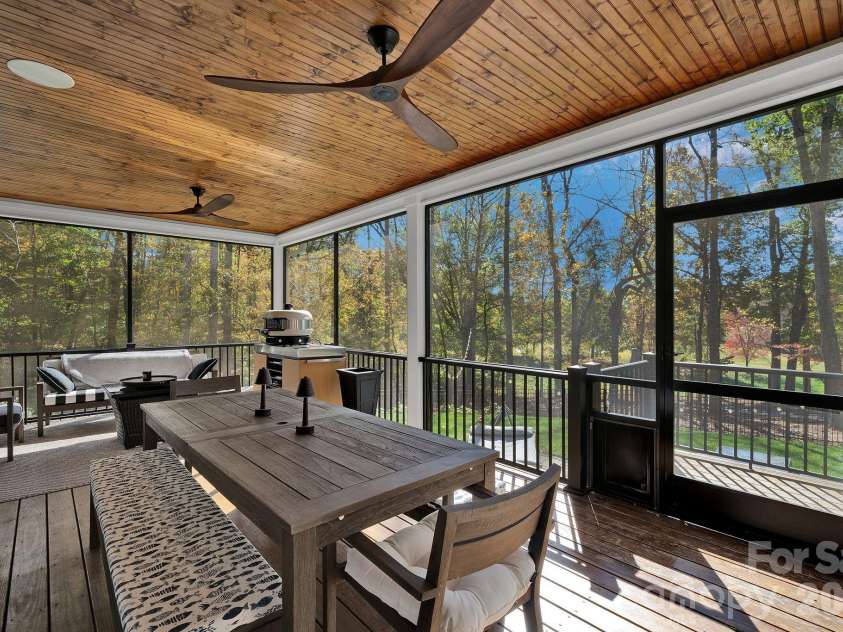 4111 Ridge Road, Conover, NC 28613.  MLS# CAR4317539, YatesRealty ID 5243. Screened porch with retractable shades 
