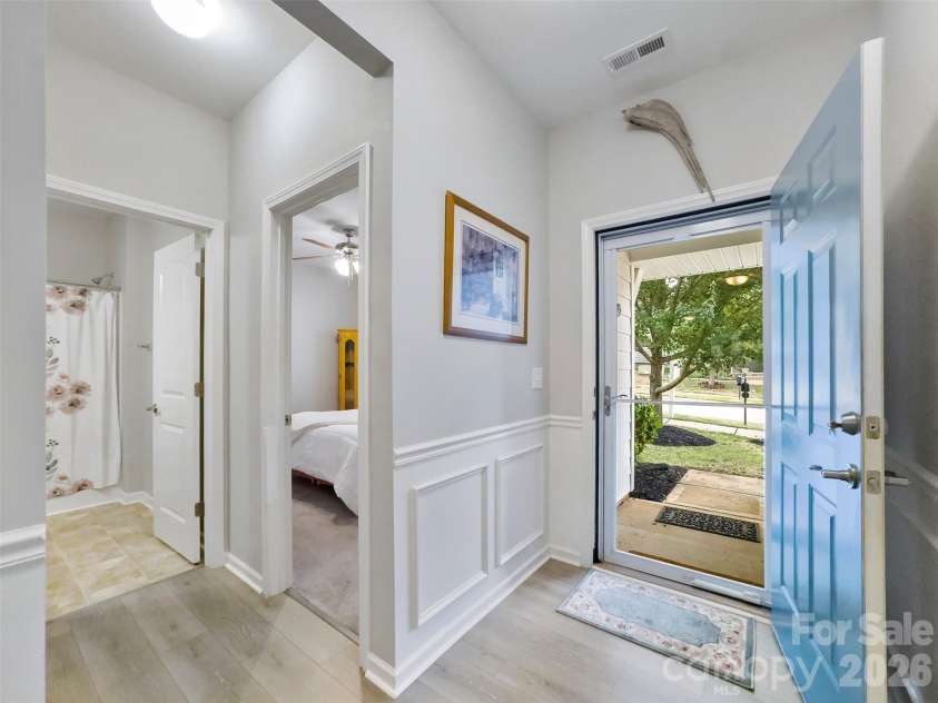 60119 Blue Bird Lane, Lancaster, SC 29720.  MLS# CAR4426158, YatesRealty ID 52441. Open front door entrance