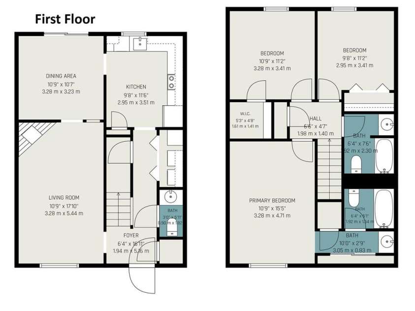3272 Heathstead Place, Charlotte, NC 28210.  MLS# CAR4427398, YatesRealty ID 52444. Floor Plan