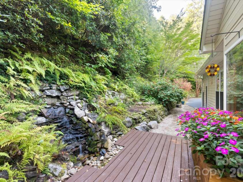 300 Caroline Lane, Pisgah Forest, NC 28768.  MLS# CAR4426646, YatesRealty ID 52453. Back deck