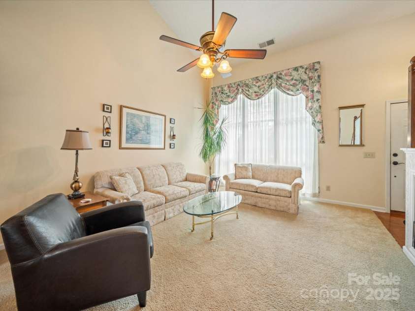 12708 Hollyhock Lane, Huntersville, NC 28078.  MLS# CAR4241322, YatesRealty ID 5246. Living Room