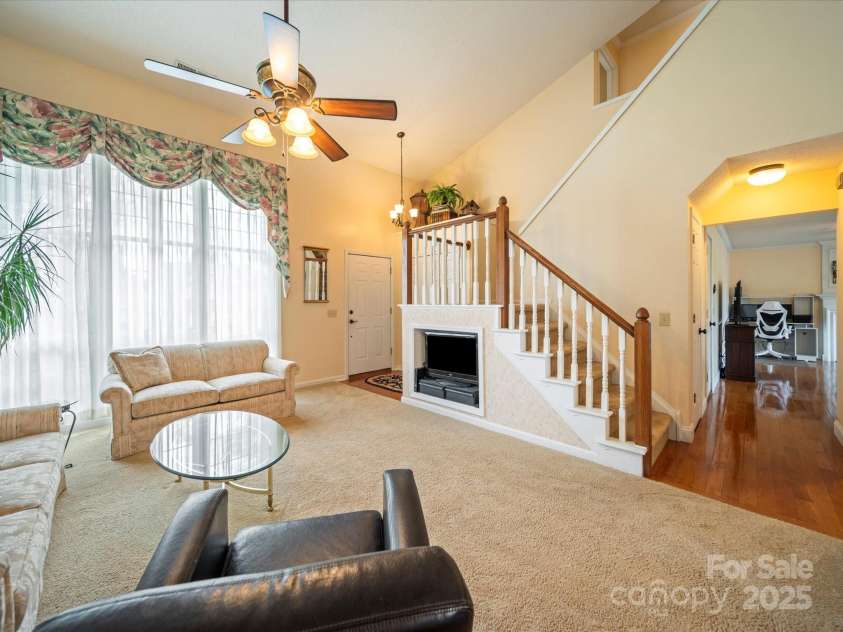 12708 Hollyhock Lane, Huntersville, NC 28078.  MLS# CAR4241322, YatesRealty ID 5246. Living Room