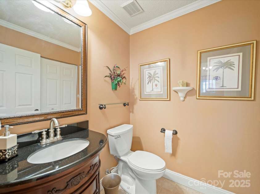 12708 Hollyhock Lane, Huntersville, NC 28078.  MLS# CAR4241322, YatesRealty ID 5246. Powder Room