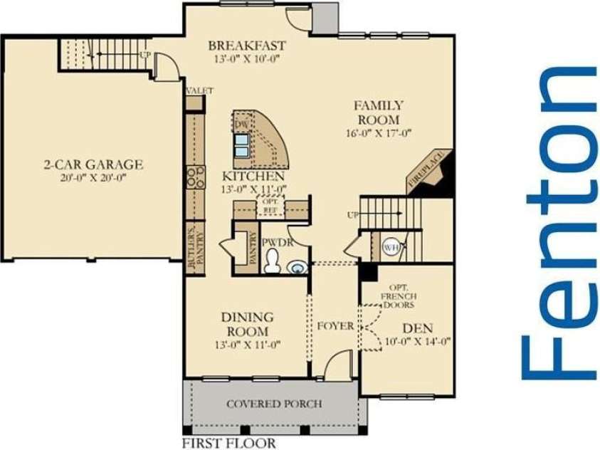 12110 Westbranch Parkway, Davidson, NC 28036.  MLS# CAR4423144, YatesRealty ID 52469. Flipped Builder Floor Plan- Main Level