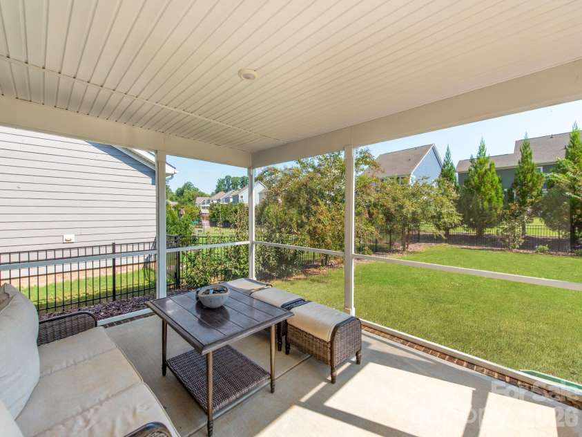 12110 Westbranch Parkway, Davidson, NC 28036.  MLS# CAR4423144, YatesRealty ID 52469. Screen porch