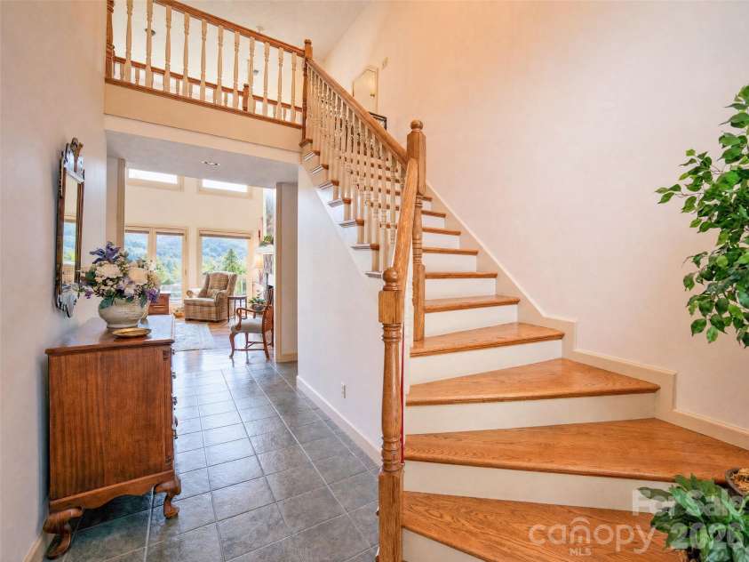 15809 US 221 None, Marion, NC 28752.  MLS# CAR4418221, YatesRealty ID 52475. Beautiful staircase to upper floor