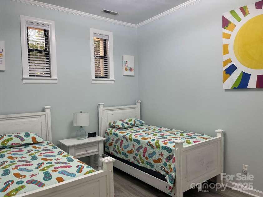 255 Gateway Drive, Lake Lure, NC 28746.  MLS# CAR4138929, YatesRealty ID 525. Bonus guest room with twin beds.