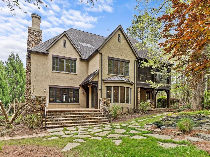 304 Ivy Springs Lane, Waxhaw, NC 28173.  MLS# CAR4239863, YatesRealty ID 5251. 3 porch areas/ terraces off back of house.