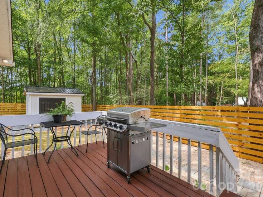 3000 Faircroft Way, Monroe, NC 28110.  MLS# CAR4427543, YatesRealty ID 52533. Well maintained rear deck