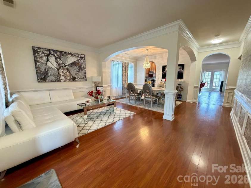 6603 Burkwood Court, Harrisburg, NC 28075.  MLS# CAR4427769, YatesRealty ID 52552. Den/ Dinning