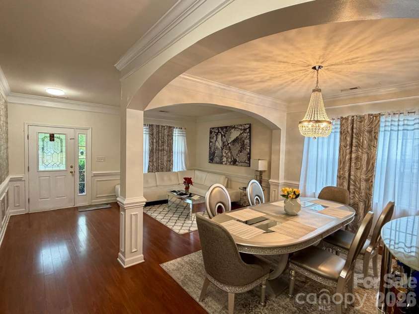 6603 Burkwood Court, Harrisburg, NC 28075.  MLS# CAR4427769, YatesRealty ID 52552. Den/ Dinning