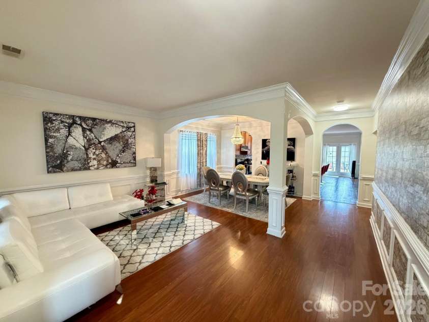 6603 Burkwood Court, Harrisburg, NC 28075.  MLS# CAR4427769, YatesRealty ID 52552. Den/ Dinning