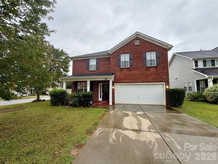 6603 Burkwood Court, Harrisburg, NC 28075.  MLS# CAR4427769, YatesRealty ID 52552. Front