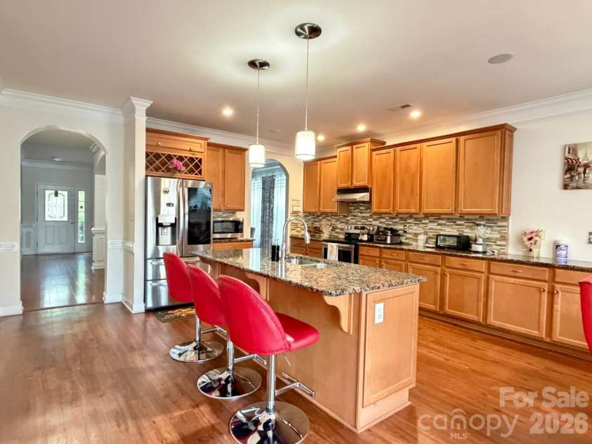 6603 Burkwood Court, Harrisburg, NC 28075.  MLS# CAR4427769, YatesRealty ID 52552. Kitchen